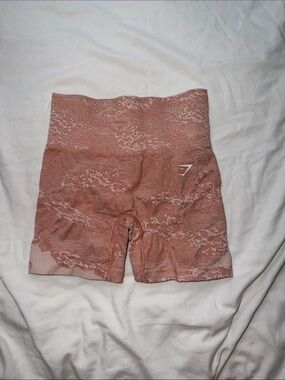 Gymshark Seamless High-Rise Shorts in Mauve Pink